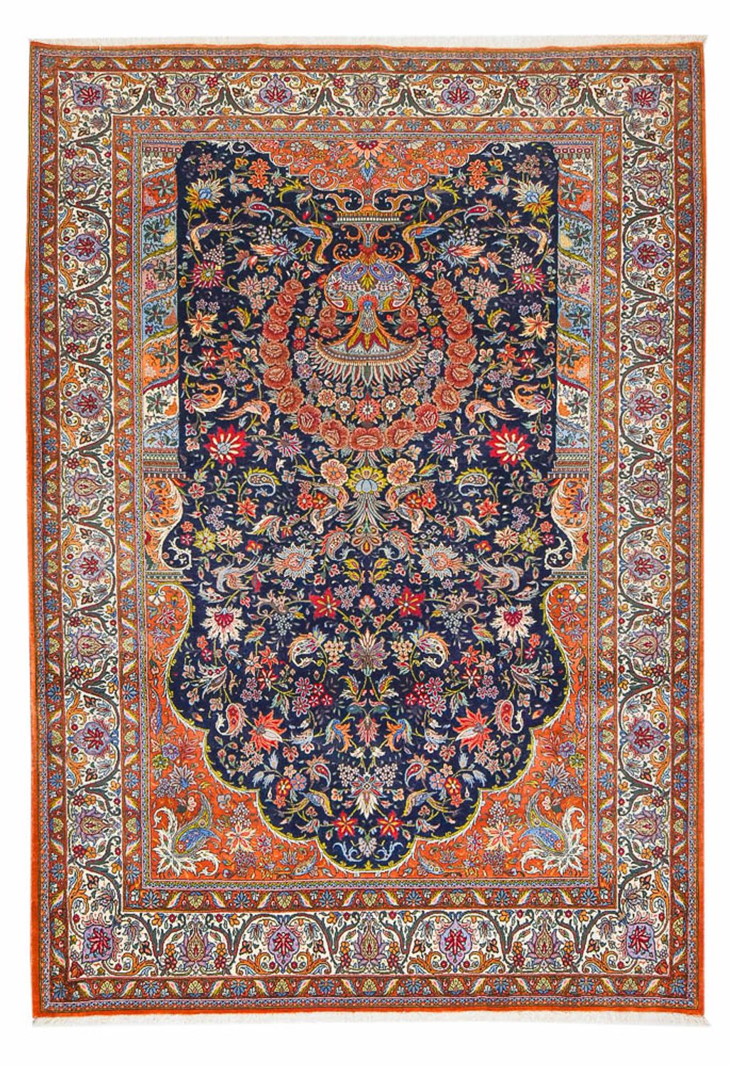 Perserteppich - Nomadic - 293 x 206 cm - dunkelblau