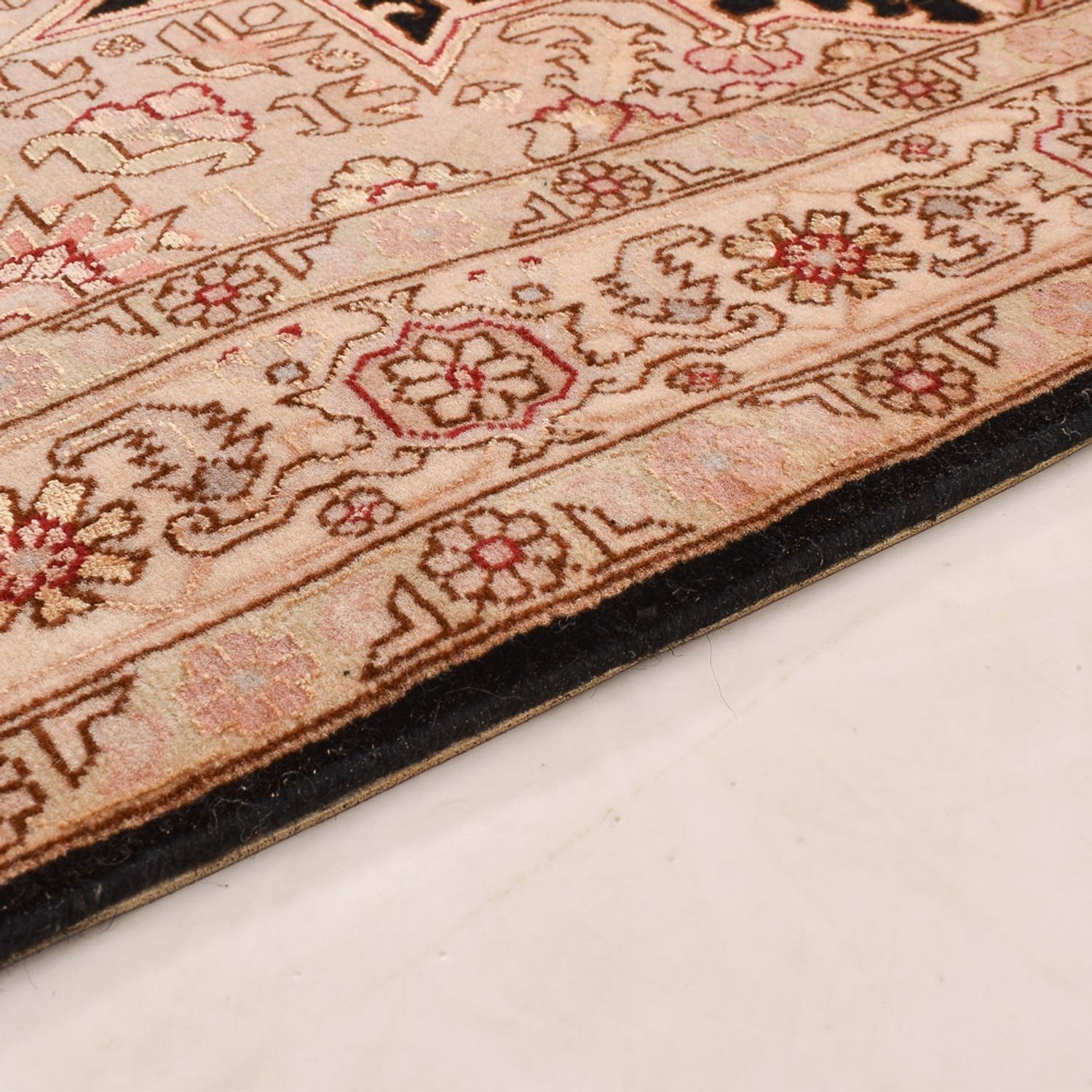 Läufer Perser - Täbriz - Royal - 305 x 80 cm - hellbeige