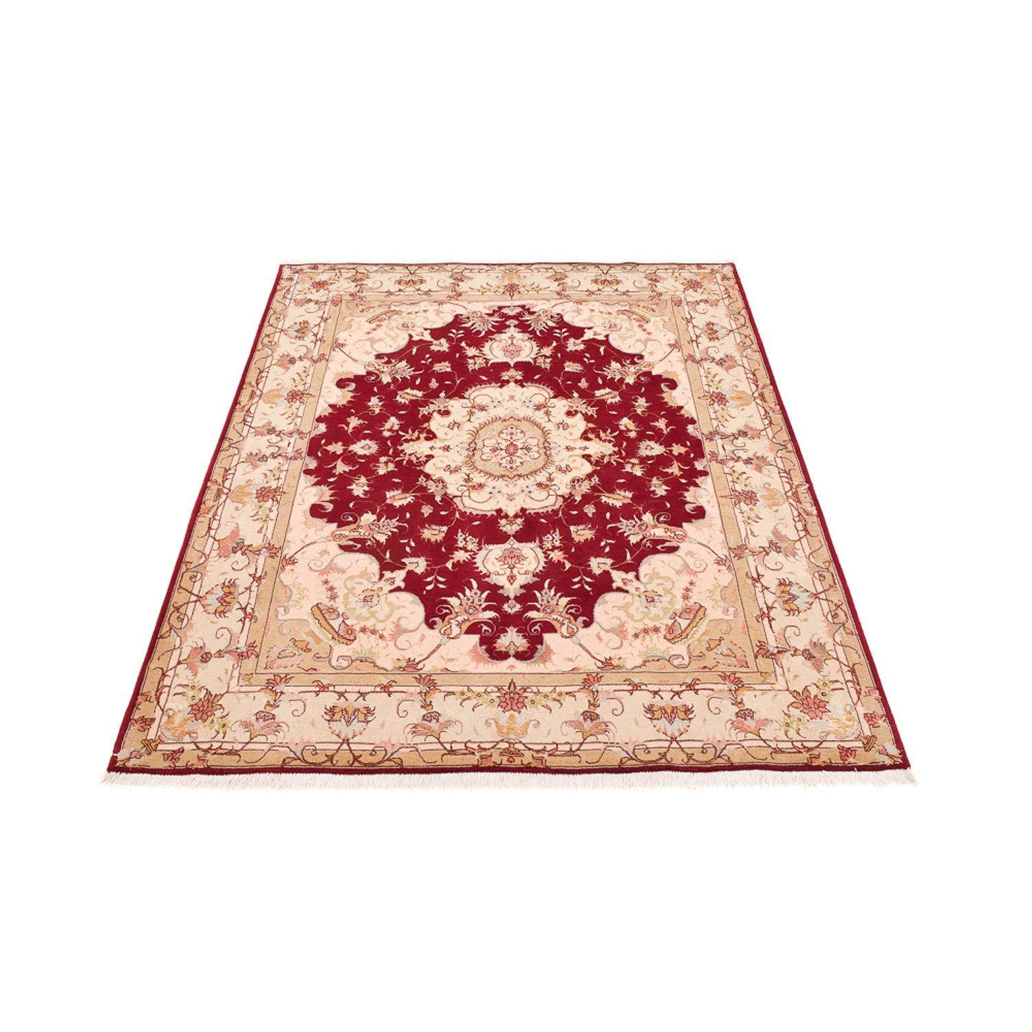 Perserteppich - Täbriz - Royal - 191 x 148 cm - rot