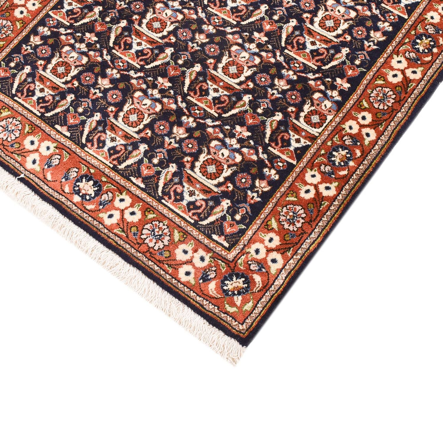 Läufer Gabbeh - Kaschkuli Perser - 202 x 81 cm - dunkelblau