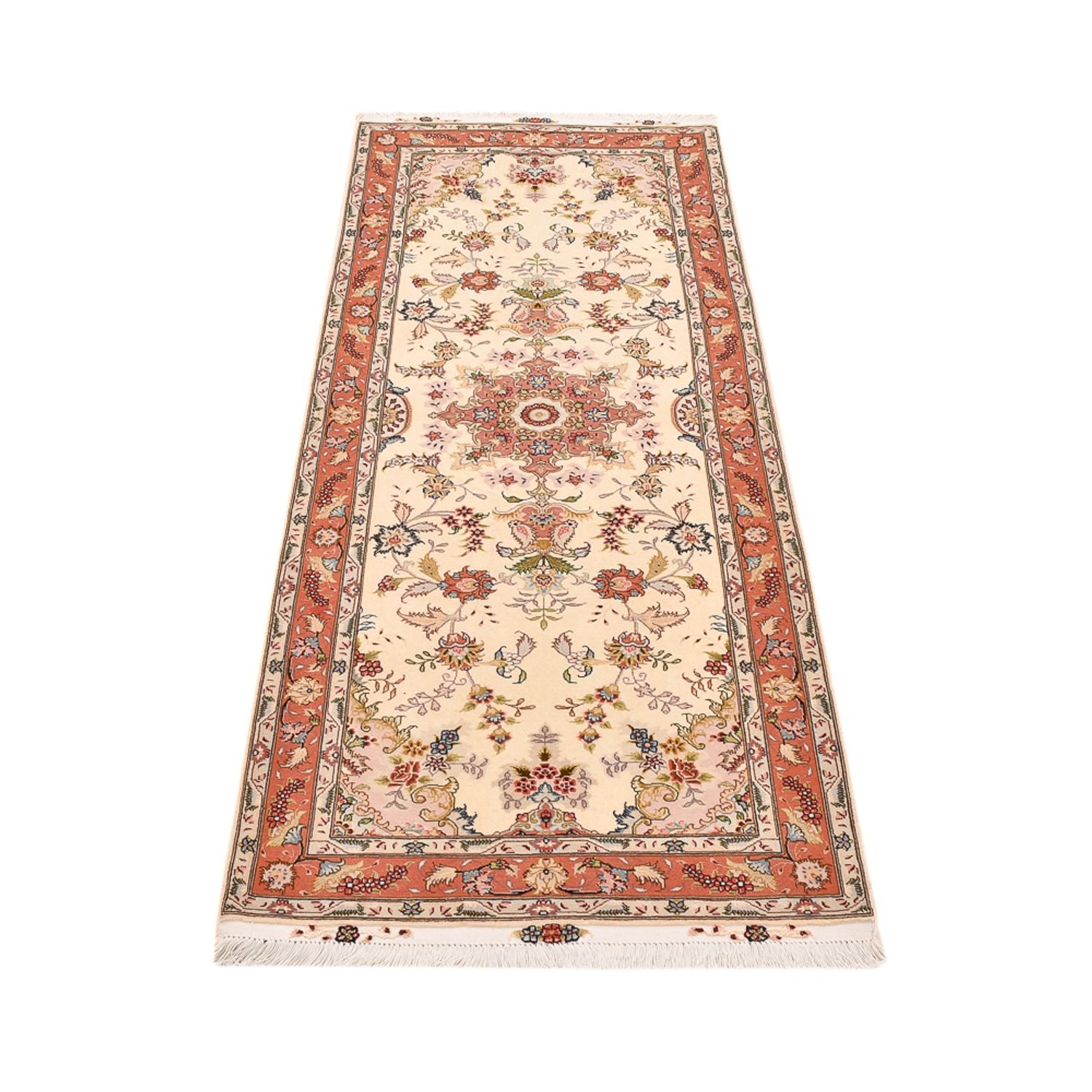 Läufer Perser - Täbriz - Royal - 197 x 80 cm - beige