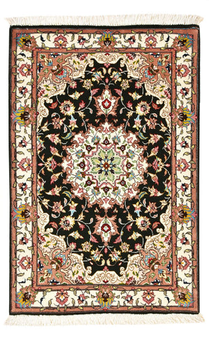 Perserteppich - Täbriz - Royal - 90 x 60 cm - dunkelblau