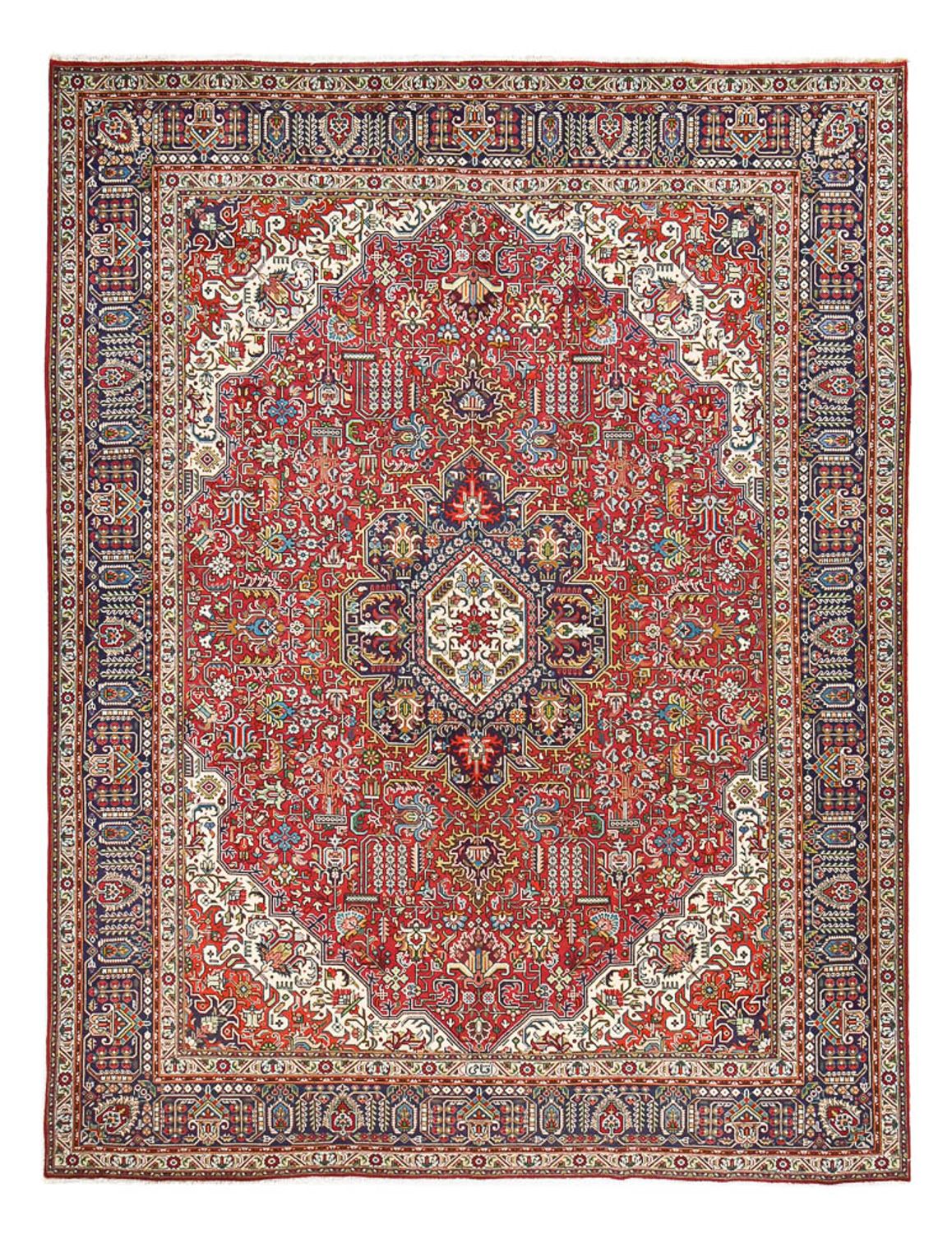Perserteppich - Täbriz - Royal - 394 x 300 cm - rot