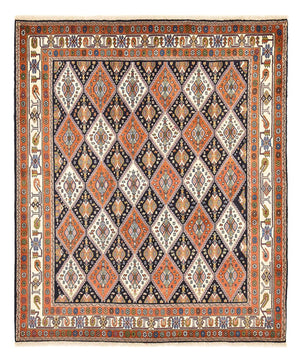 Perserteppich - Nomadic quadratisch  - 214 x 183 cm - mehrfarbig