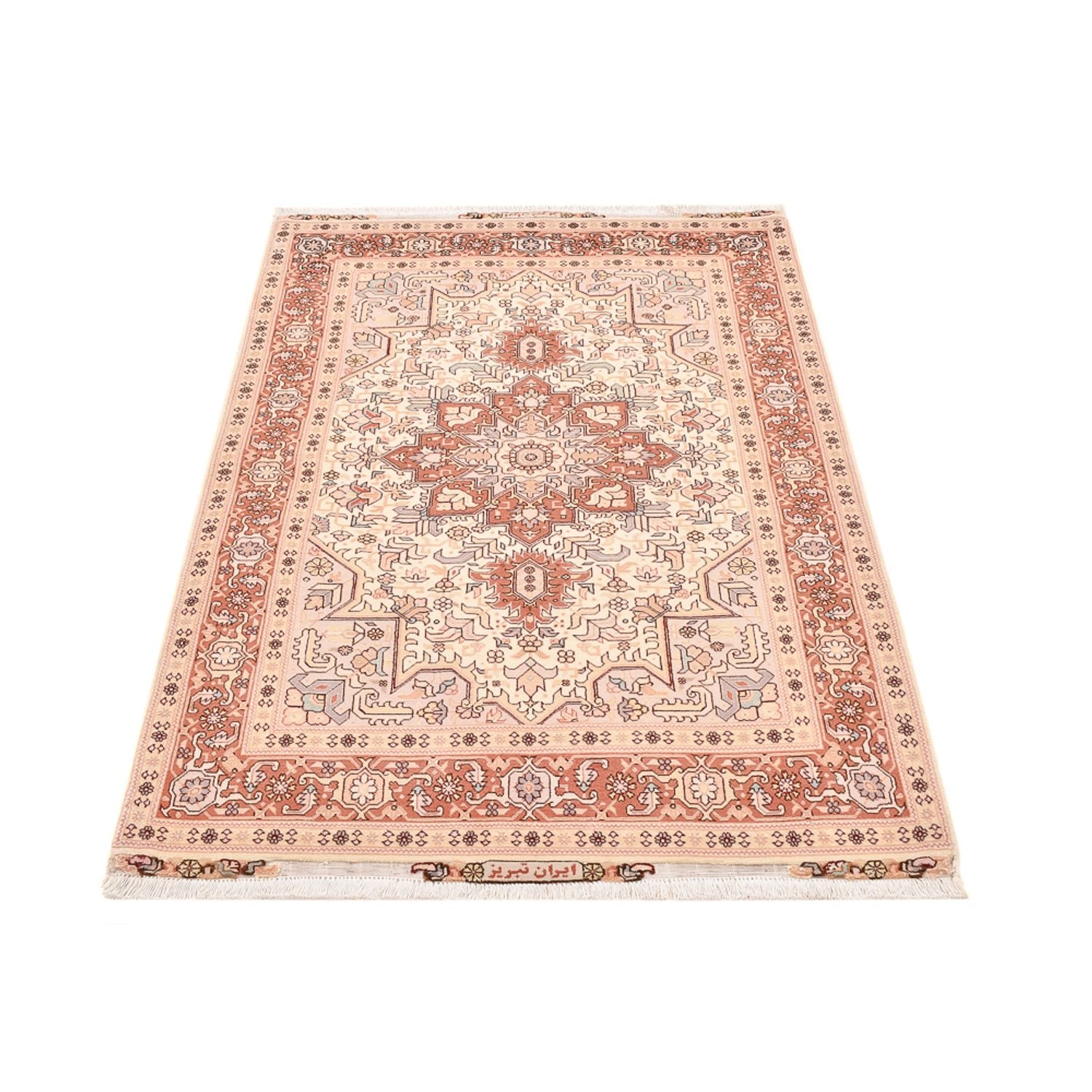 Perserteppich - Täbriz - Royal - 153 x 100 cm - hellbeige