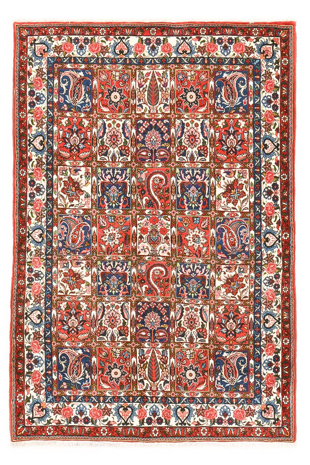 Perserteppich - Nomadic - 196 x 133 cm - mehrfarbig