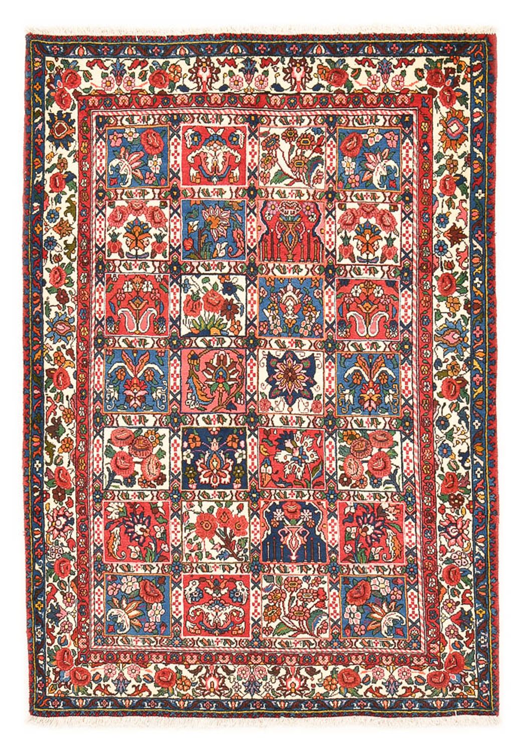 Perserteppich - Nomadic - 192 x 136 cm - mehrfarbig