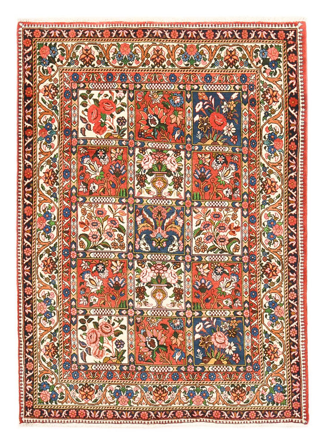 Perserteppich - Nomadic - 195 x 139 cm - mehrfarbig