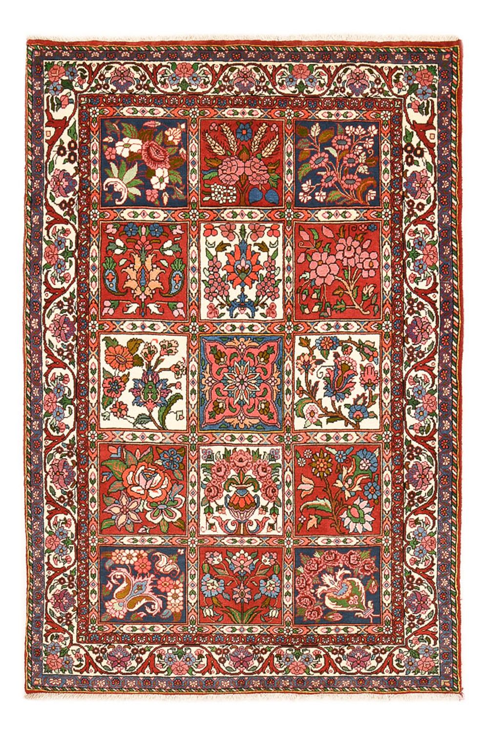 Perserteppich - Nomadic - 205 x 133 cm - mehrfarbig