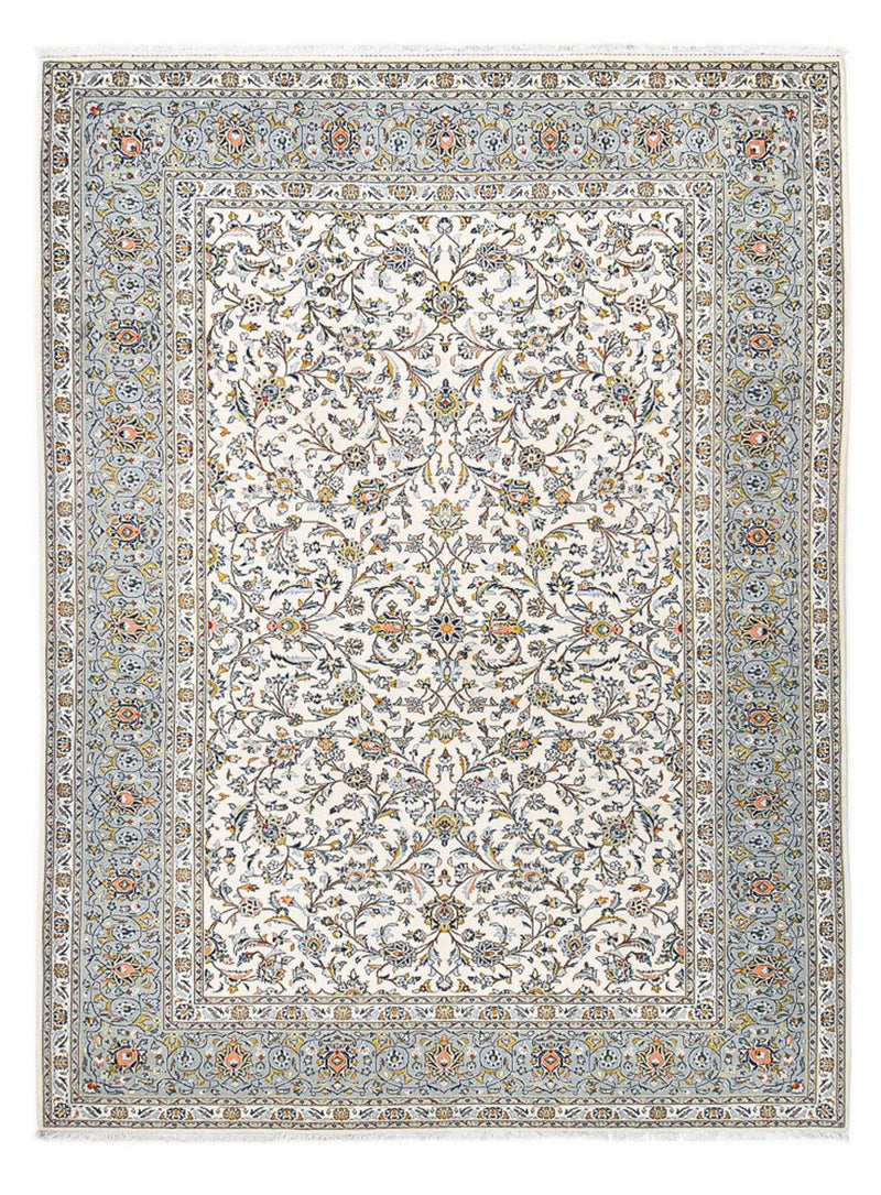 Perserteppich - Keshan - Royal - 332 x 248 cm - hellgrau