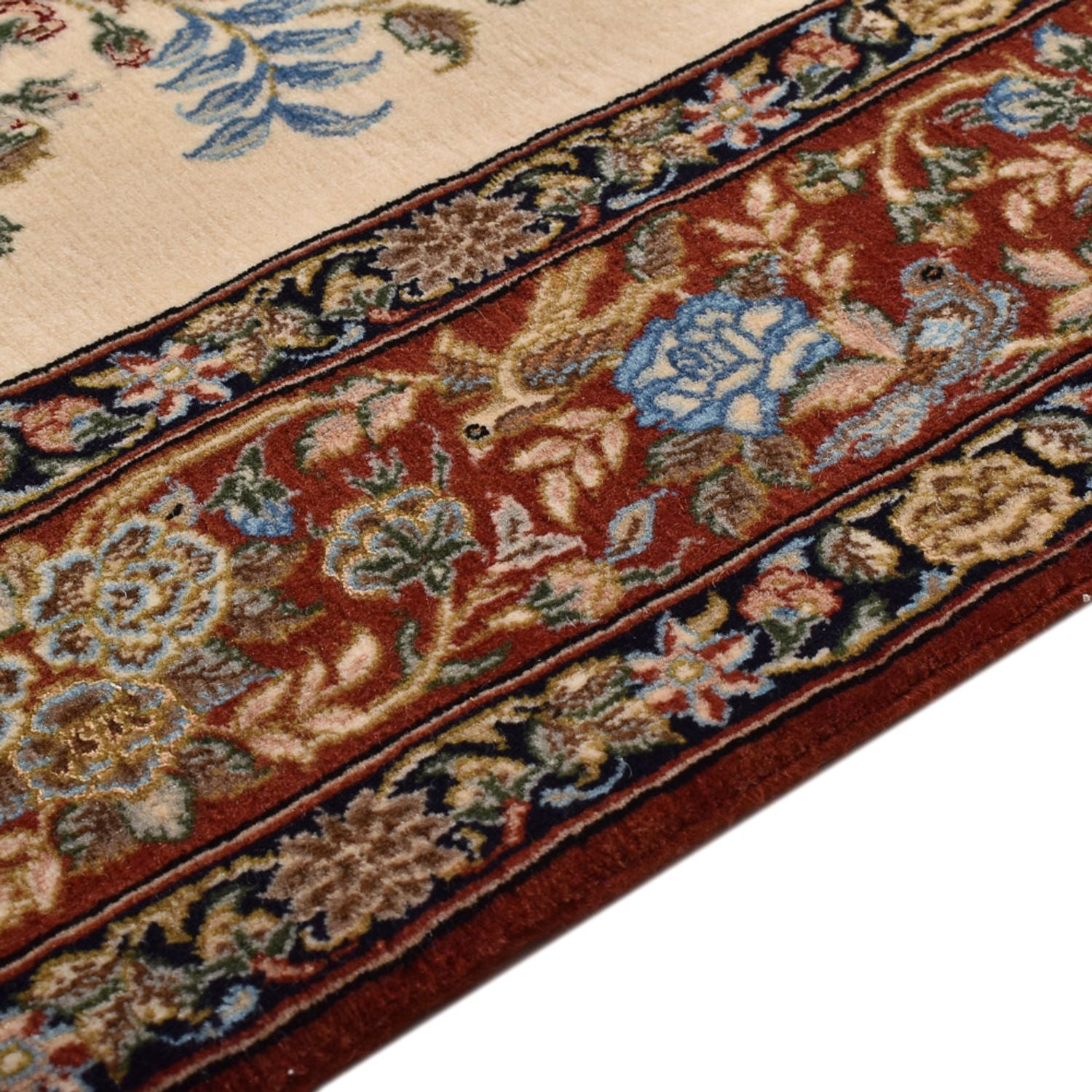 Perserteppich - Ghom - Royal - 201 x 129 cm - hellbeige