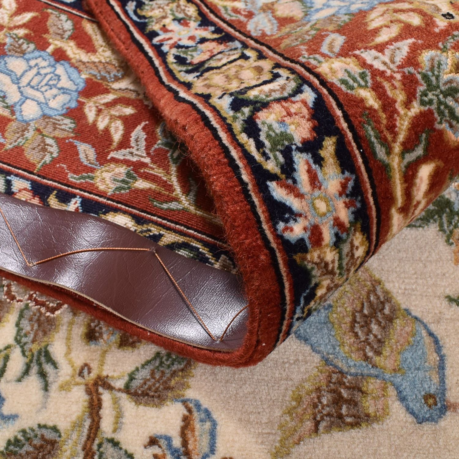 Perserteppich - Ghom - Royal - 201 x 129 cm - hellbeige