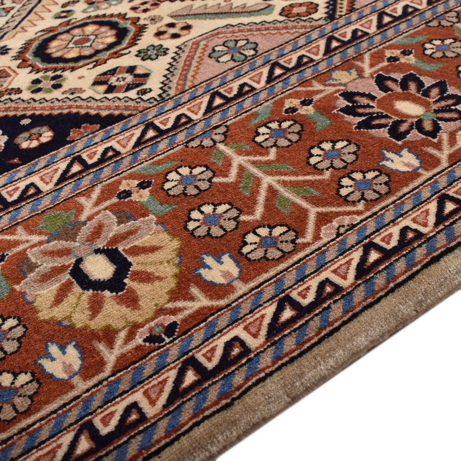 Gabbeh Teppich - Kaschkuli Perser - 257 x 185 cm - rost