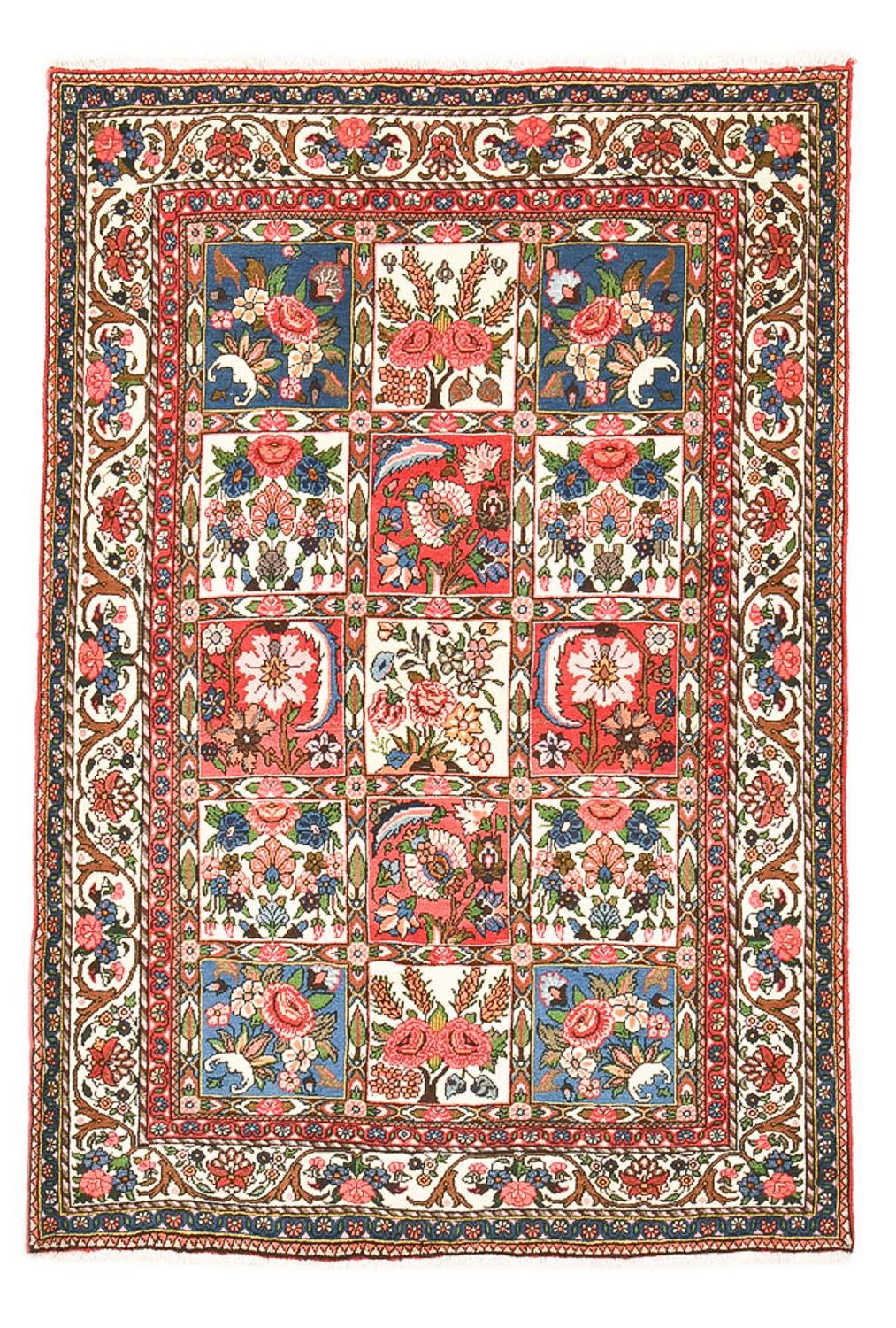 Perserteppich - Nomadic - 196 x 135 cm - mehrfarbig