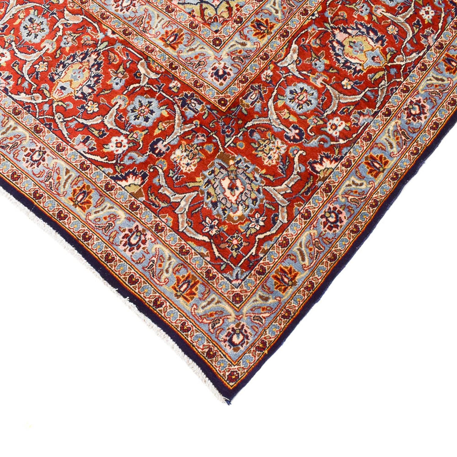 Perserteppich - Keshan - 424 x 308 cm - dunkelblau