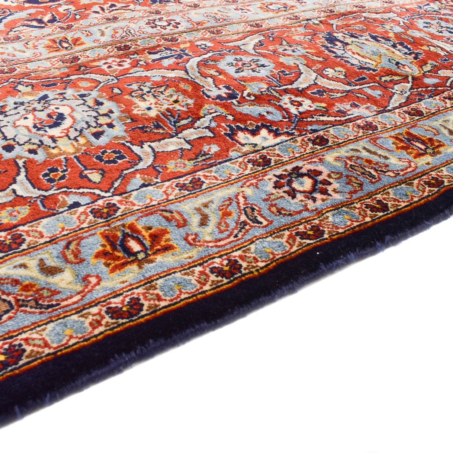 Perserteppich - Keshan - 424 x 308 cm - dunkelblau