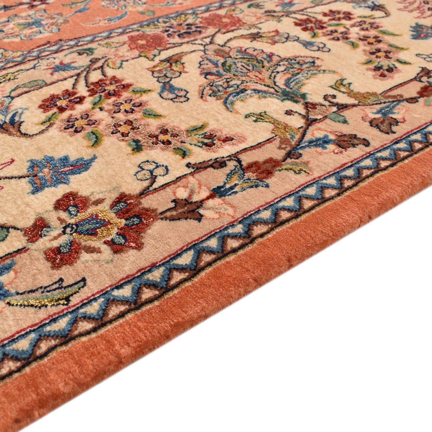 Perserteppich - Ghom - Royal - 255 x 201 cm - terrakotta