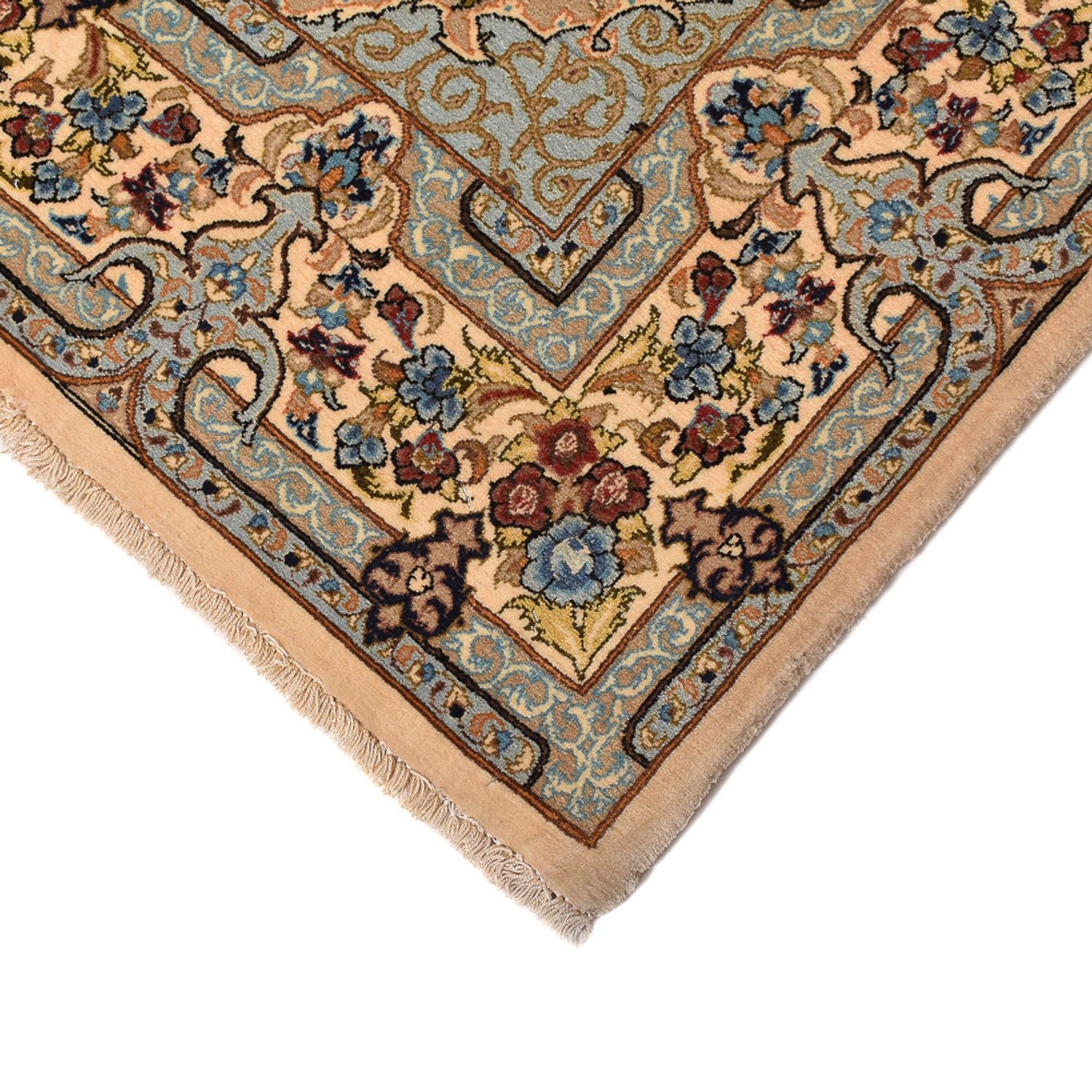 Perserteppich - Ghom - Royal - 211 x 130 cm - hellbeige