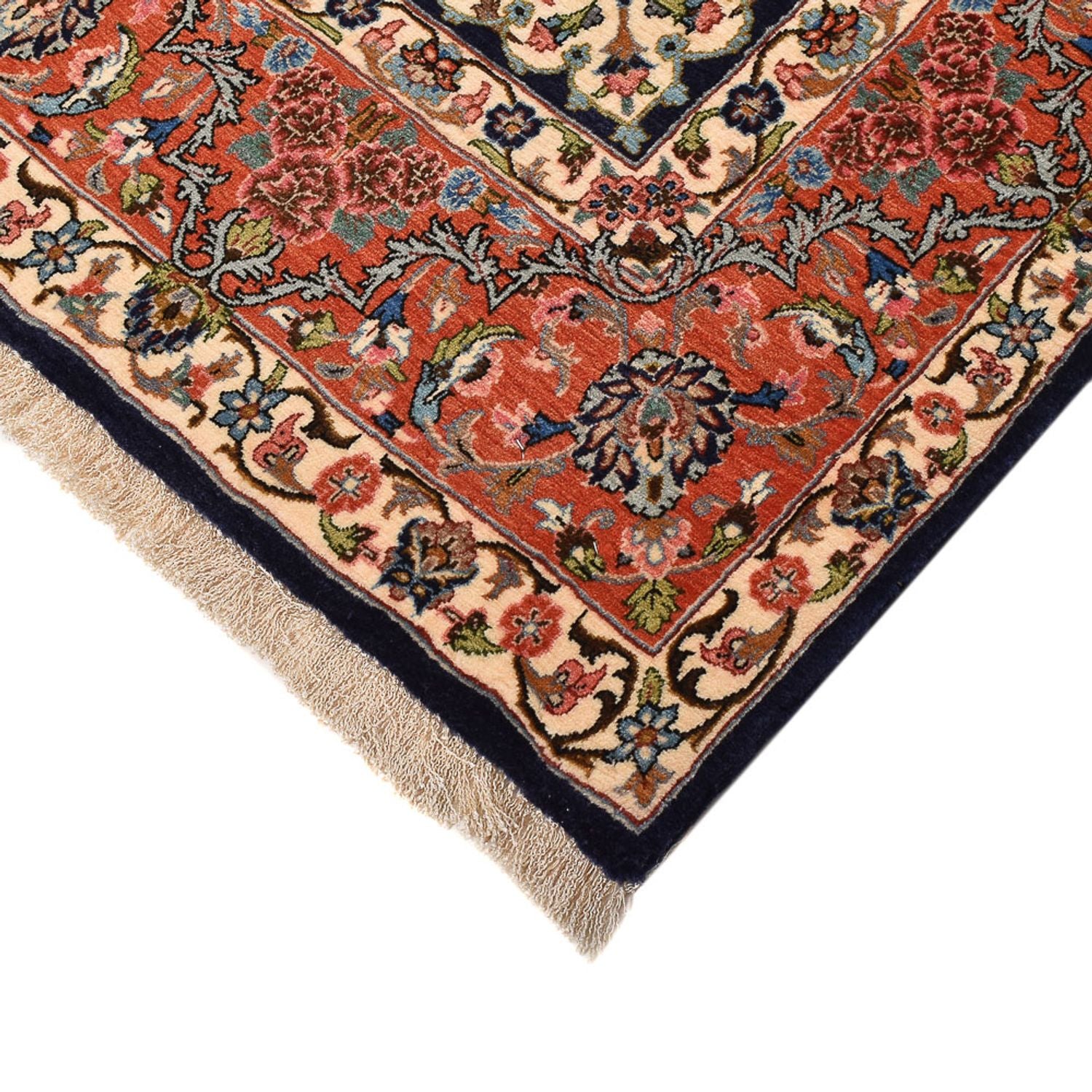Perserteppich - Ghom - Royal - 205 x 137 cm - dunkelblau