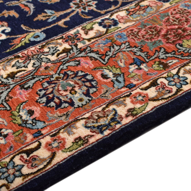 Perserteppich - Ghom - Royal - 205 x 137 cm - dunkelblau