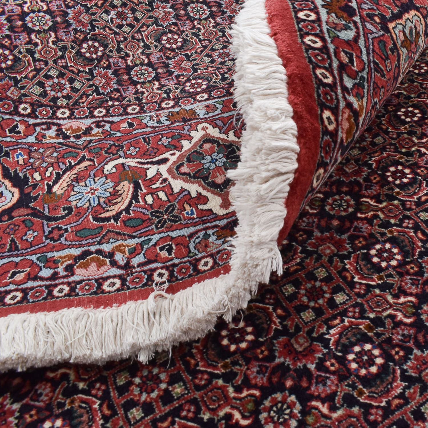 Perserteppich - Bidjar rund  - 300 x 300 cm - dunkelrot