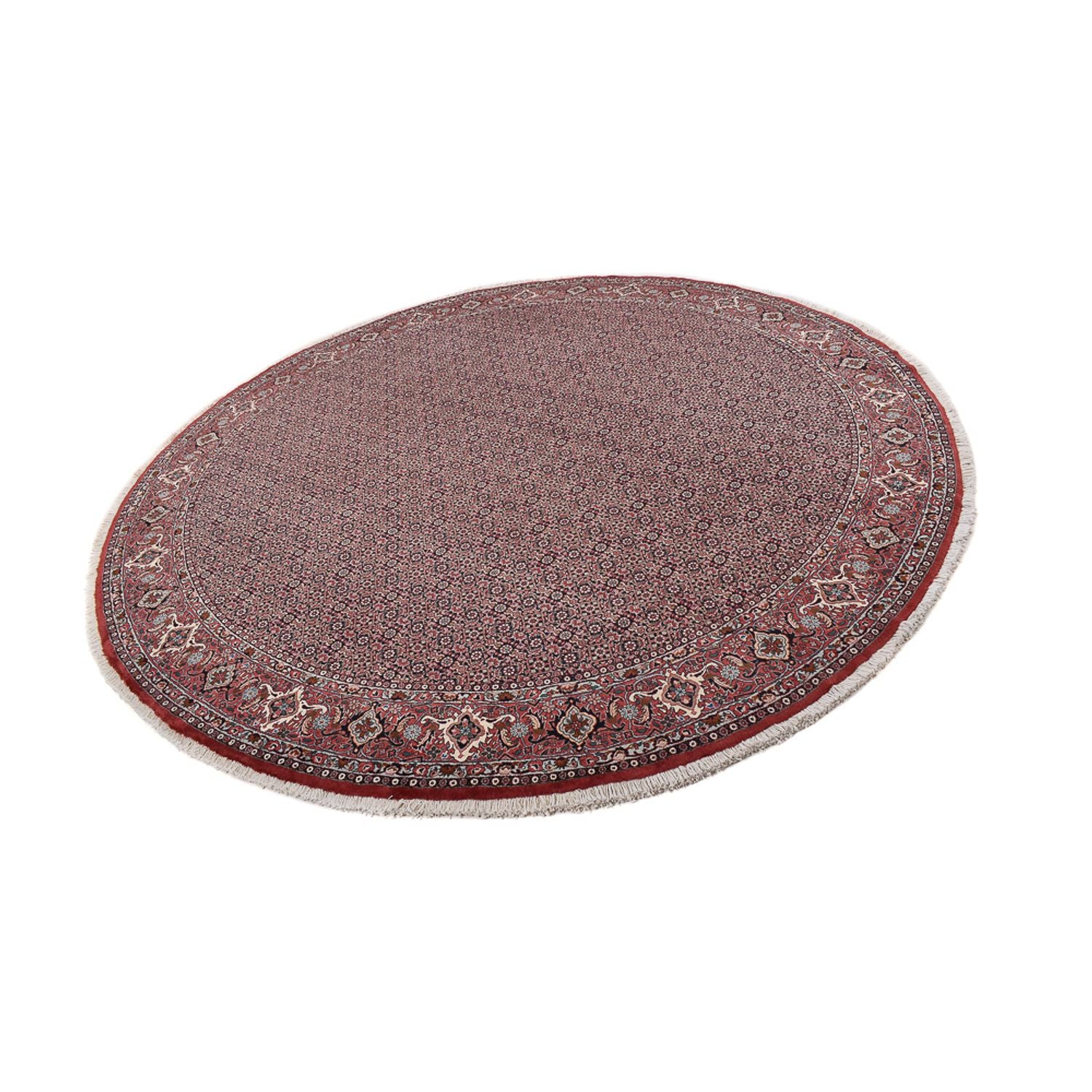 Perserteppich - Bidjar rund  - 300 x 300 cm - dunkelrot
