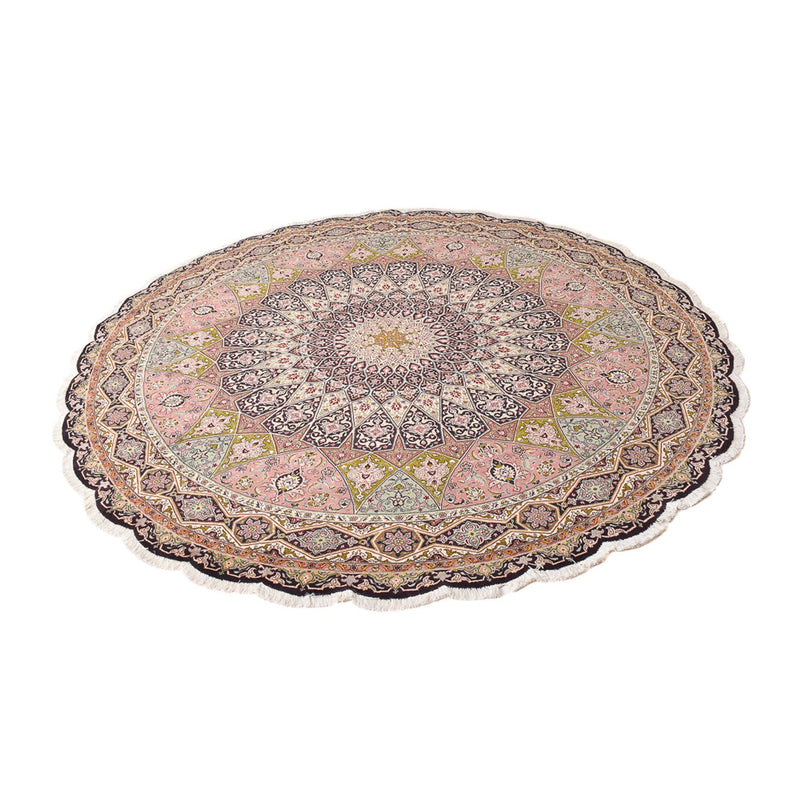 Perserteppich - Täbriz - Royal rund  - 250 x 250 cm - mehrfarbig