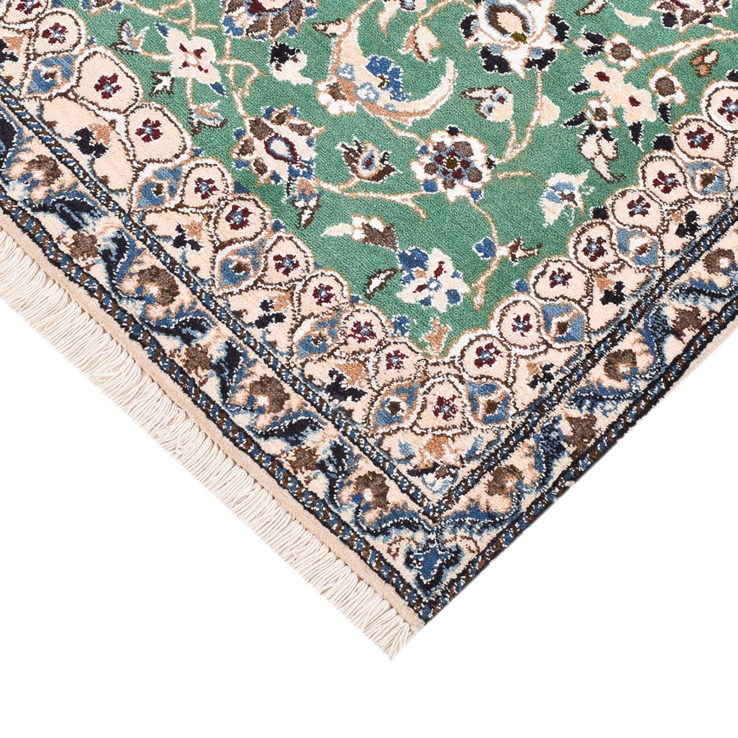 Perserteppich - Nain - Royal - 140 x 87 cm - grün