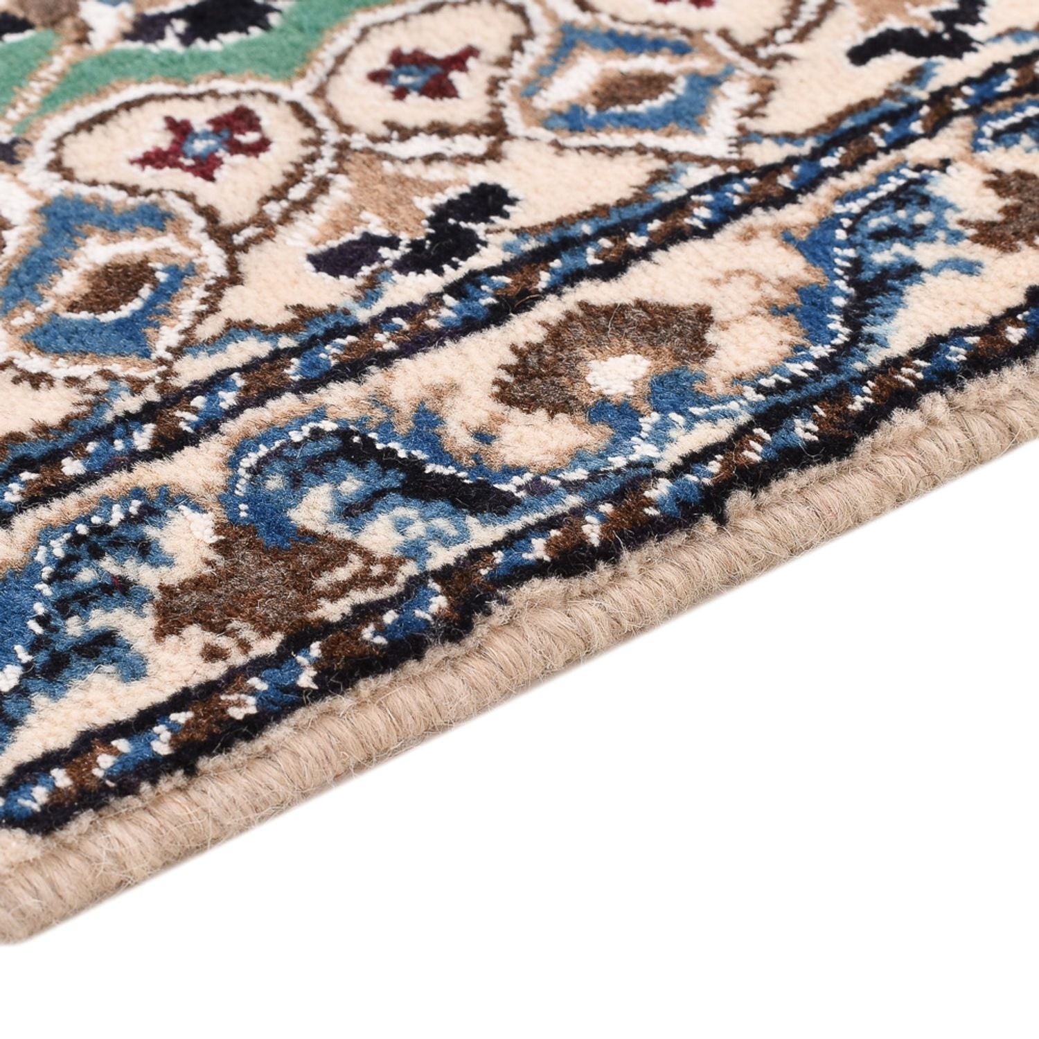 Perserteppich - Nain - Royal - 140 x 87 cm - grün