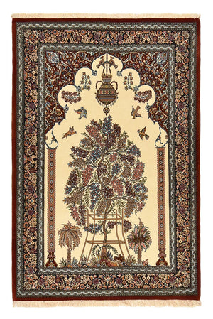 Perserteppich - Ghom - Royal - 200 x 136 cm - hellbeige