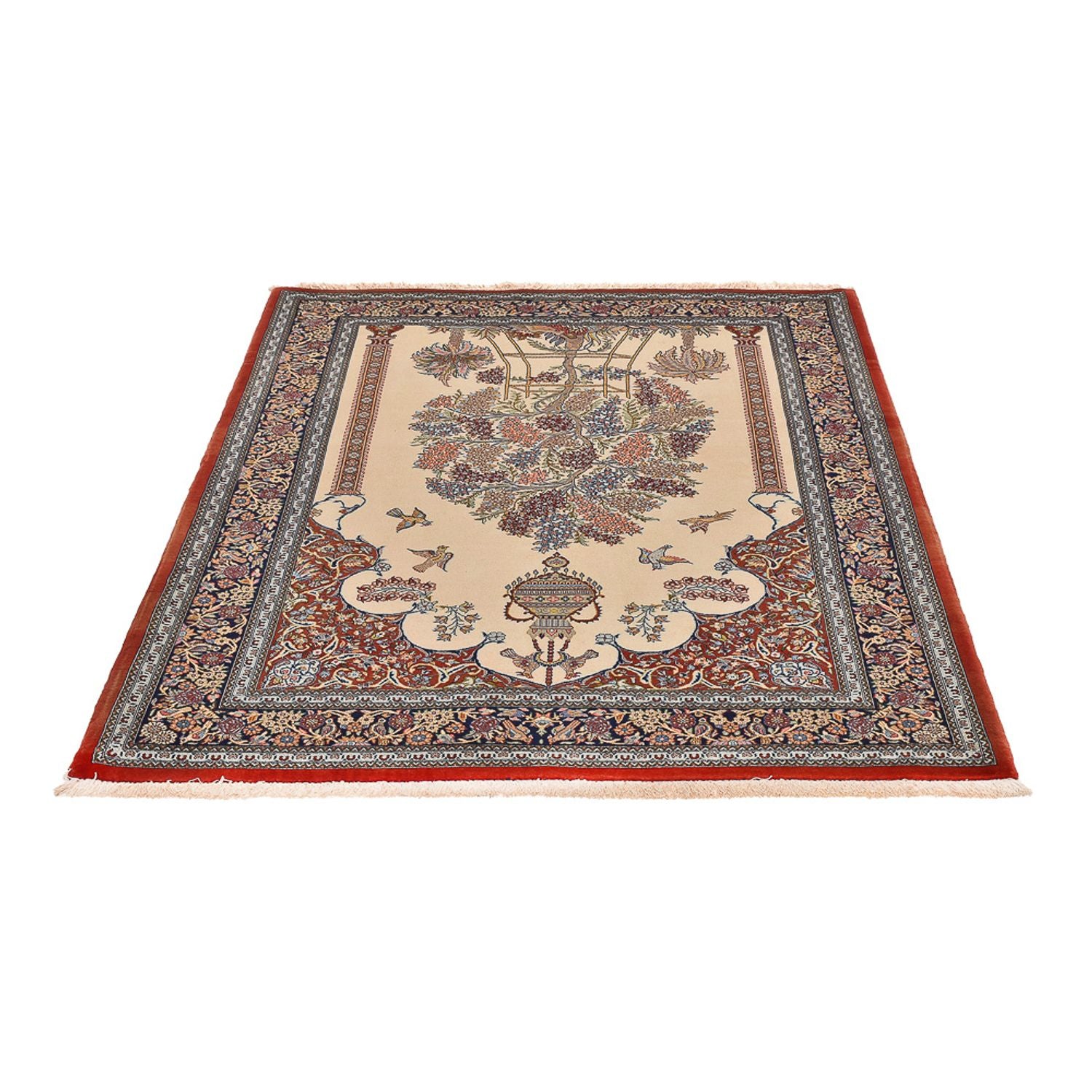 Perserteppich - Ghom - Royal - 200 x 136 cm - hellbeige