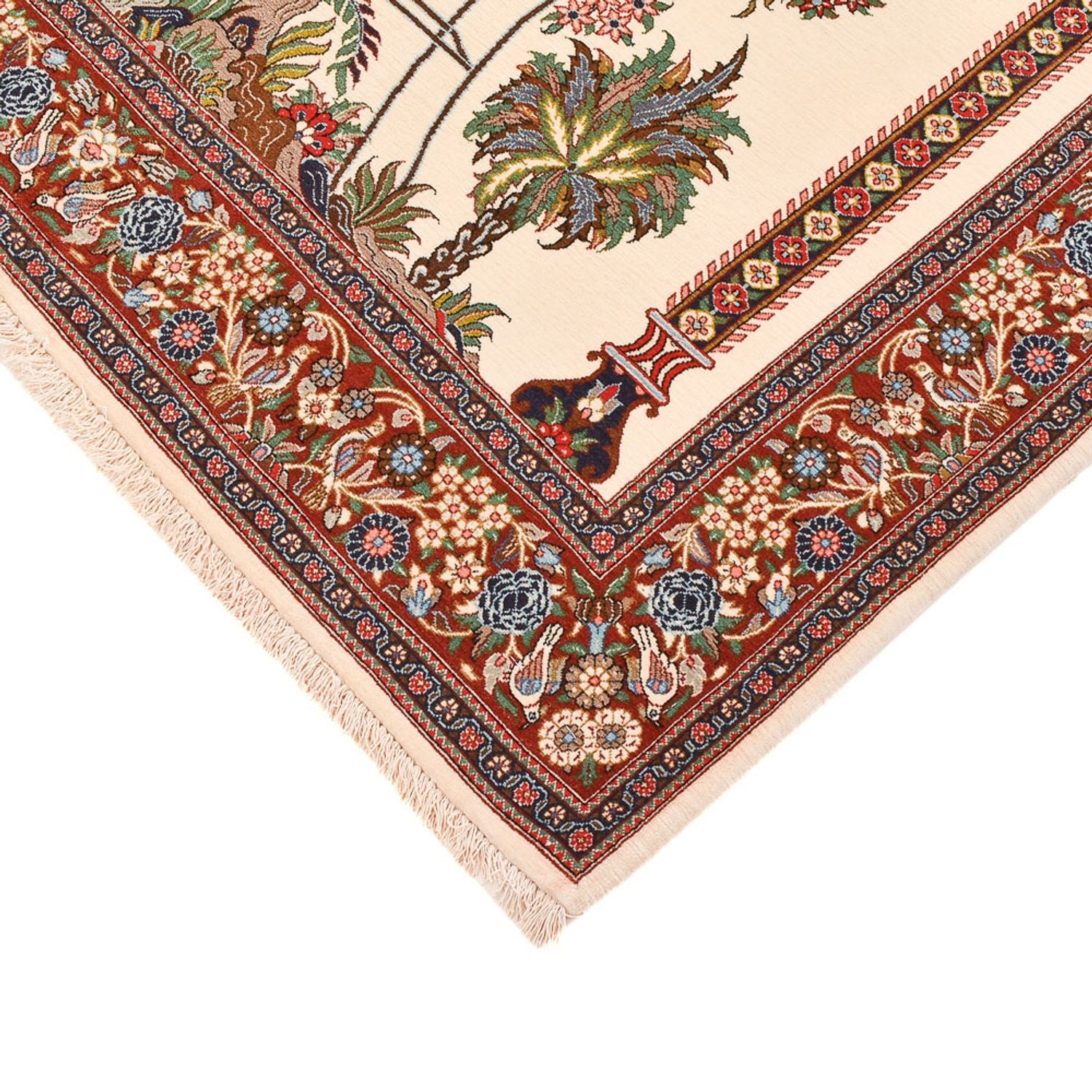 Perserteppich - Ghom - Royal - 210 x 132 cm - mehrfarbig