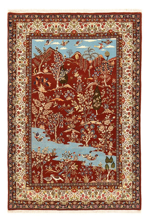 Perserteppich - Ghom - 203 x 138 cm - mehrfarbig