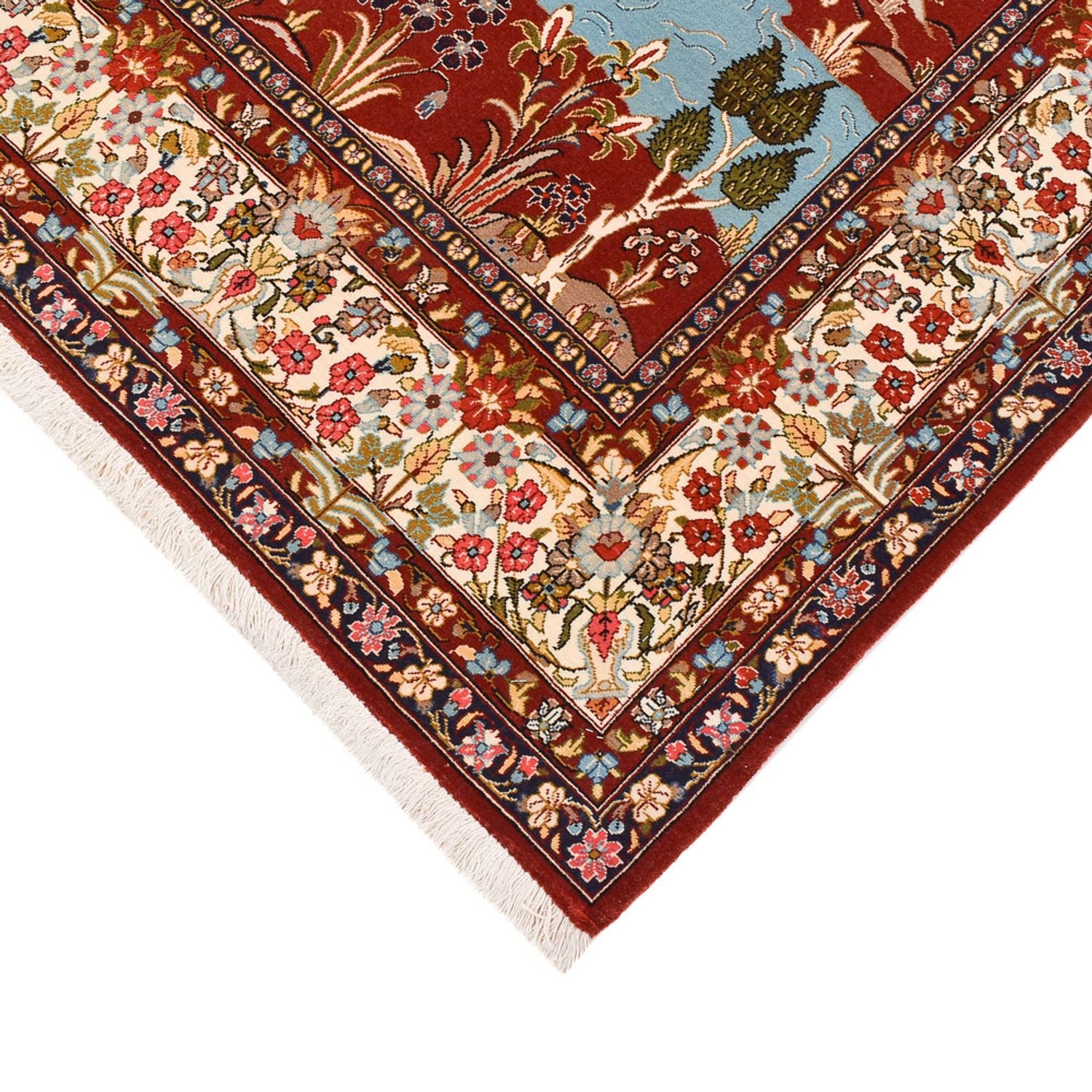 Perserteppich - Ghom - 203 x 138 cm - mehrfarbig