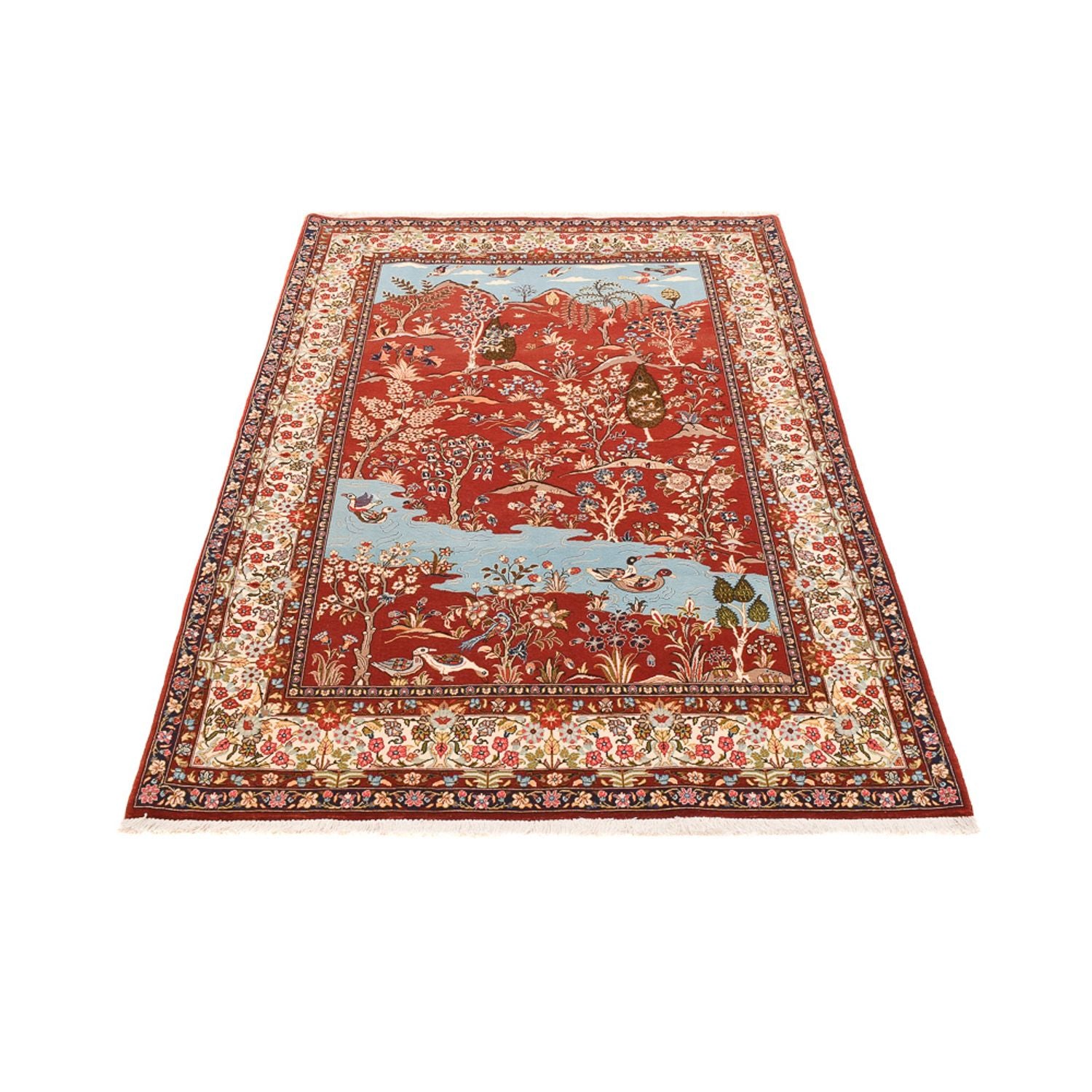 Perserteppich - Ghom - 203 x 138 cm - mehrfarbig