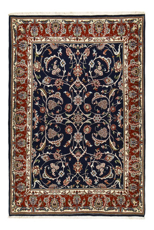 Perserteppich - Ghom - 212 x 146 cm - dunkelblau