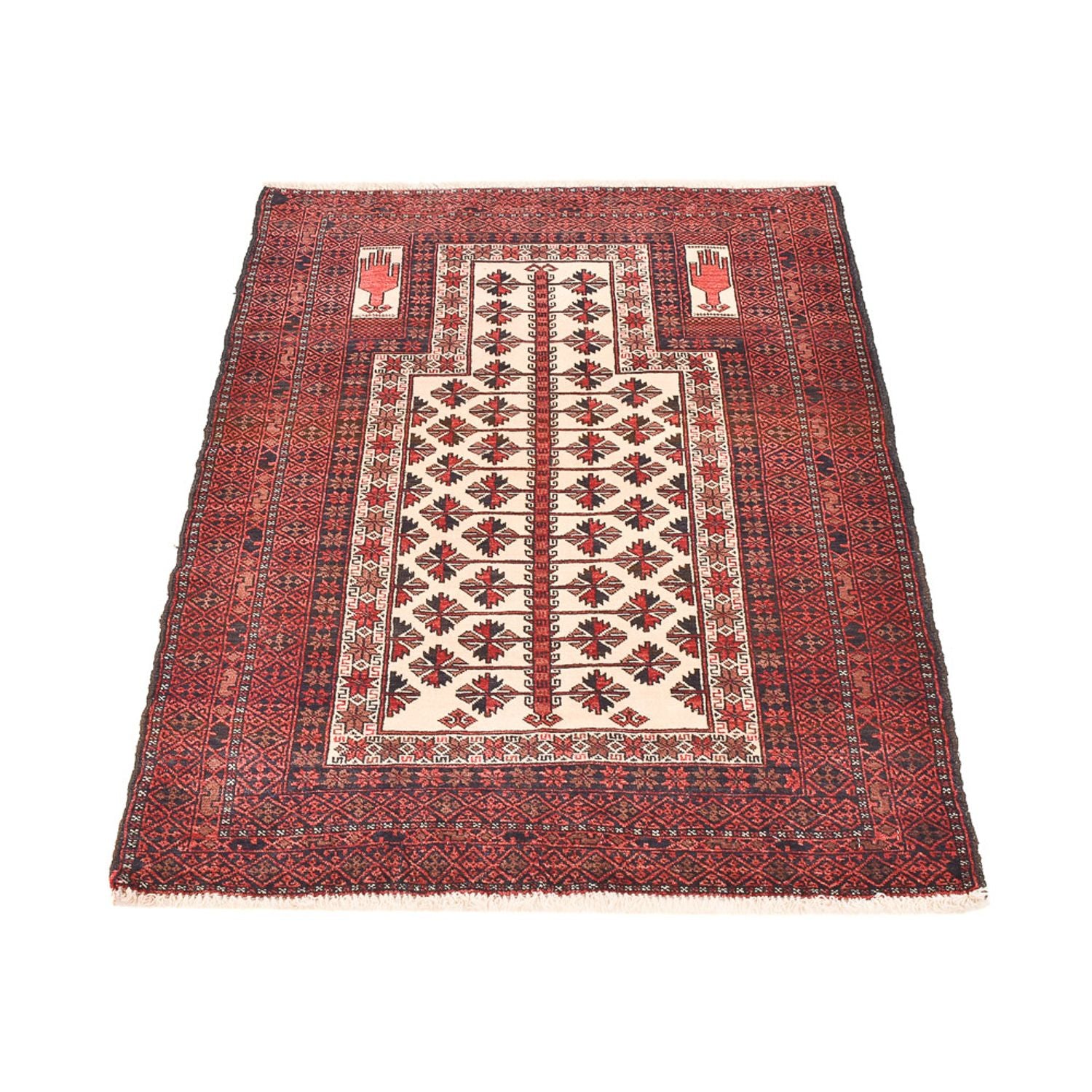 Belutsch Teppich - 139 x 92 cm - mehrfarbig