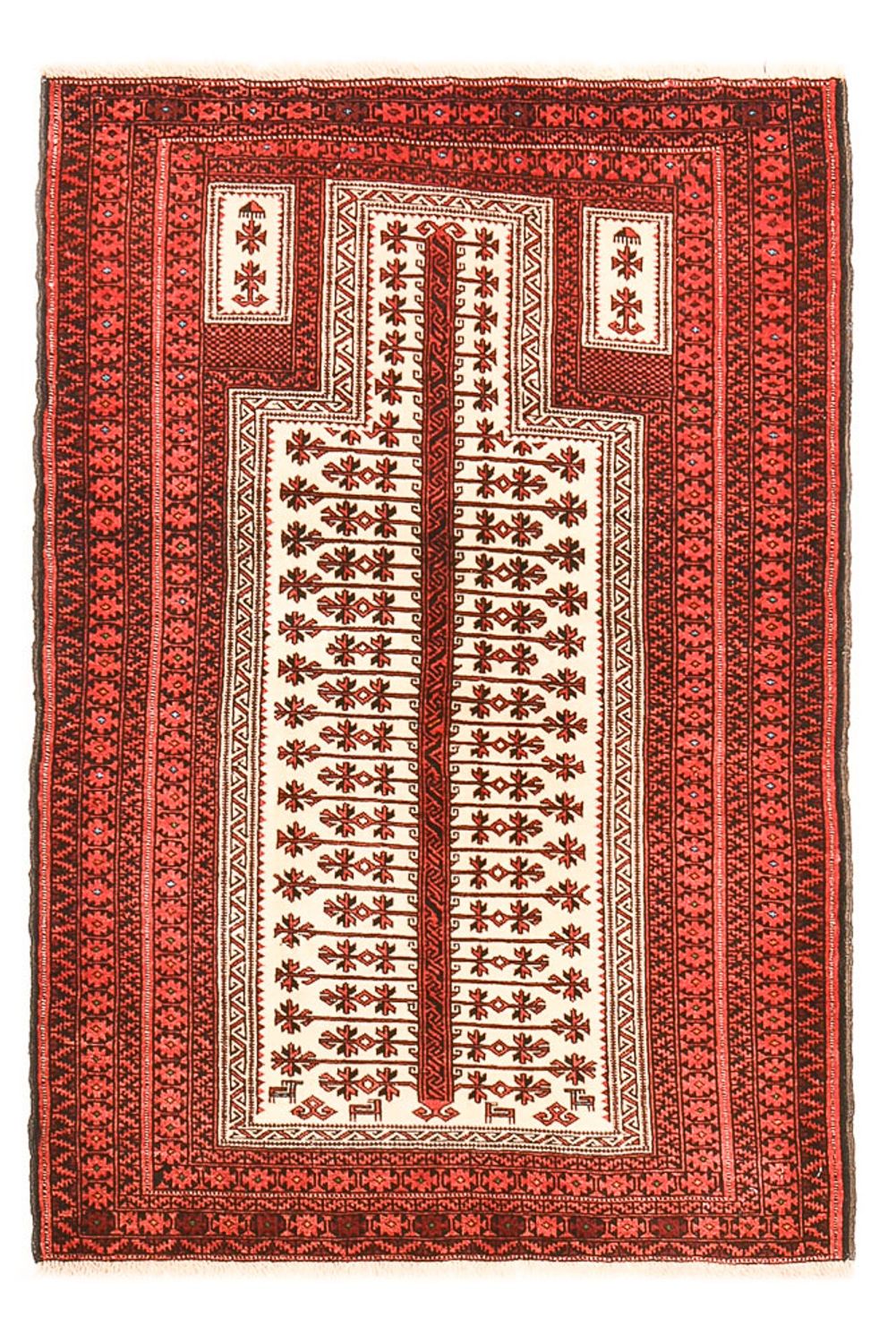 Belutsch Teppich - 144 x 99 cm - mehrfarbig