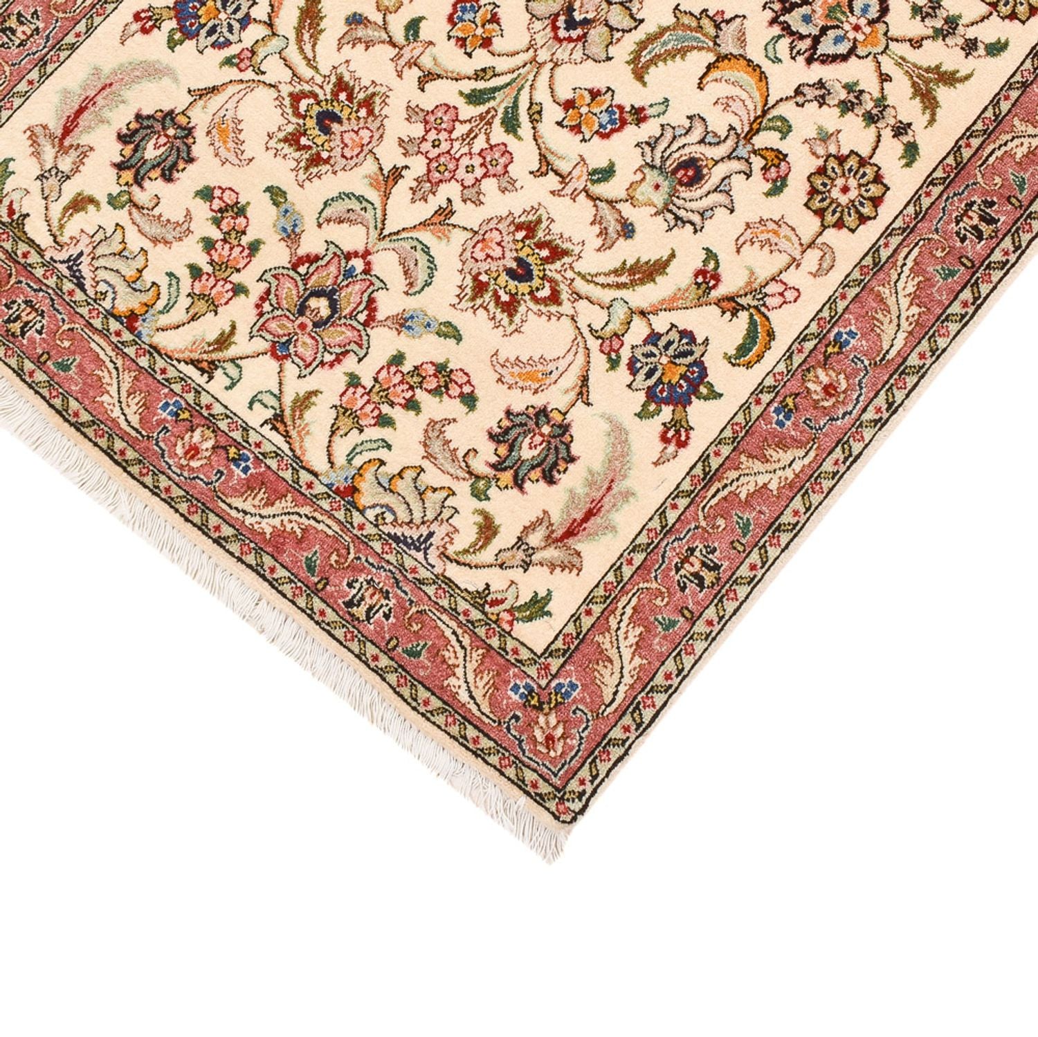 Läufer Perser - Täbriz - Royal - 286 x 70 cm - beige