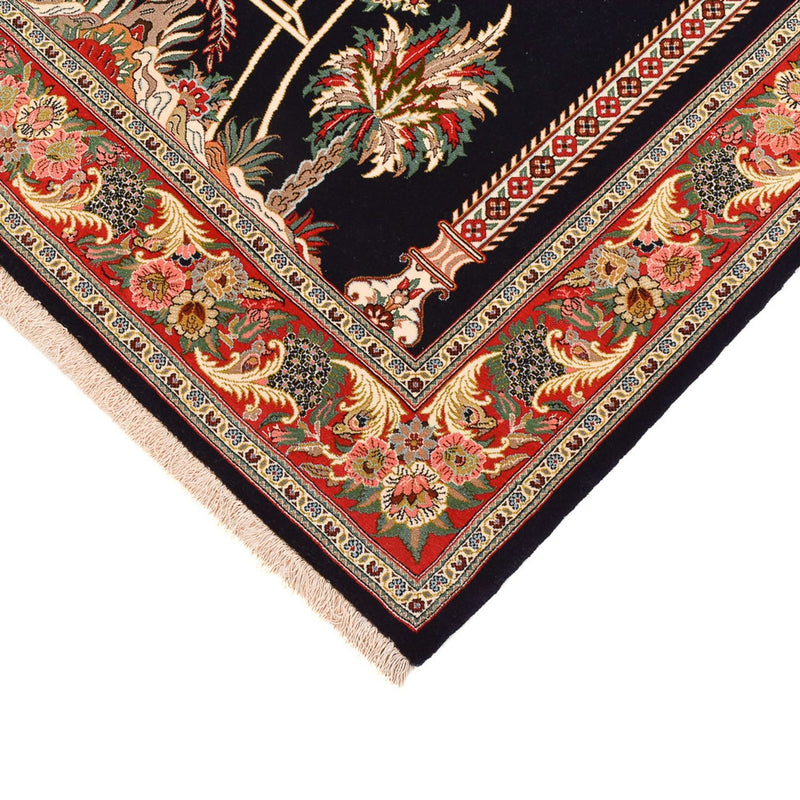 Perserteppich - Ghom - Royal - 218 x 135 cm - dunkelblau