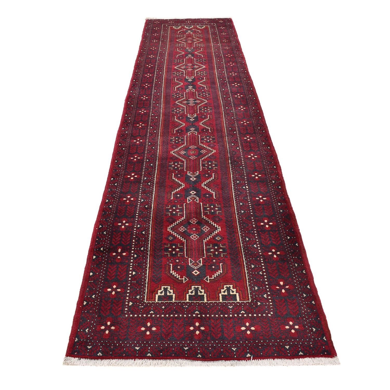 Läufer Belutsch - 414 x 97 cm - rot