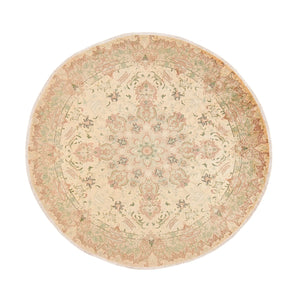 Perserteppich - Täbriz - Royal rund  - 200 x 200 cm - beige
