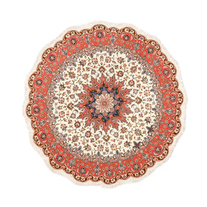 Perserteppich - Täbriz - Royal rund  - 200 x 200 cm - mehrfarbig