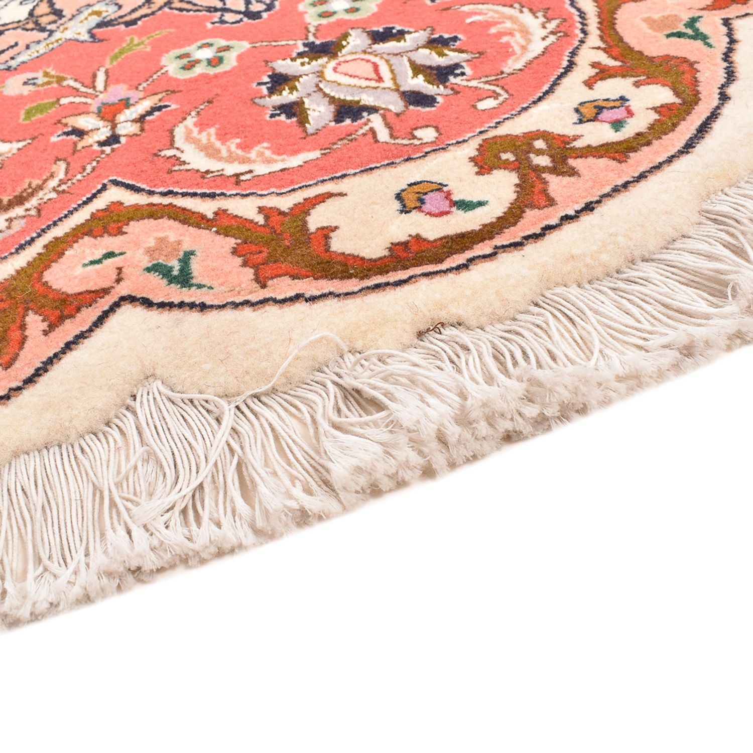 Perserteppich - Täbriz - Royal rund  - 200 x 200 cm - mehrfarbig