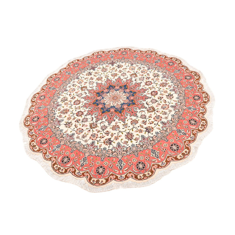 Perserteppich - Täbriz - Royal rund  - 200 x 200 cm - mehrfarbig