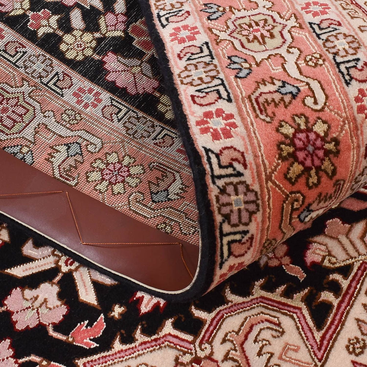 Läufer Perser - Täbriz - Royal - 352 x 90 cm - hellrot