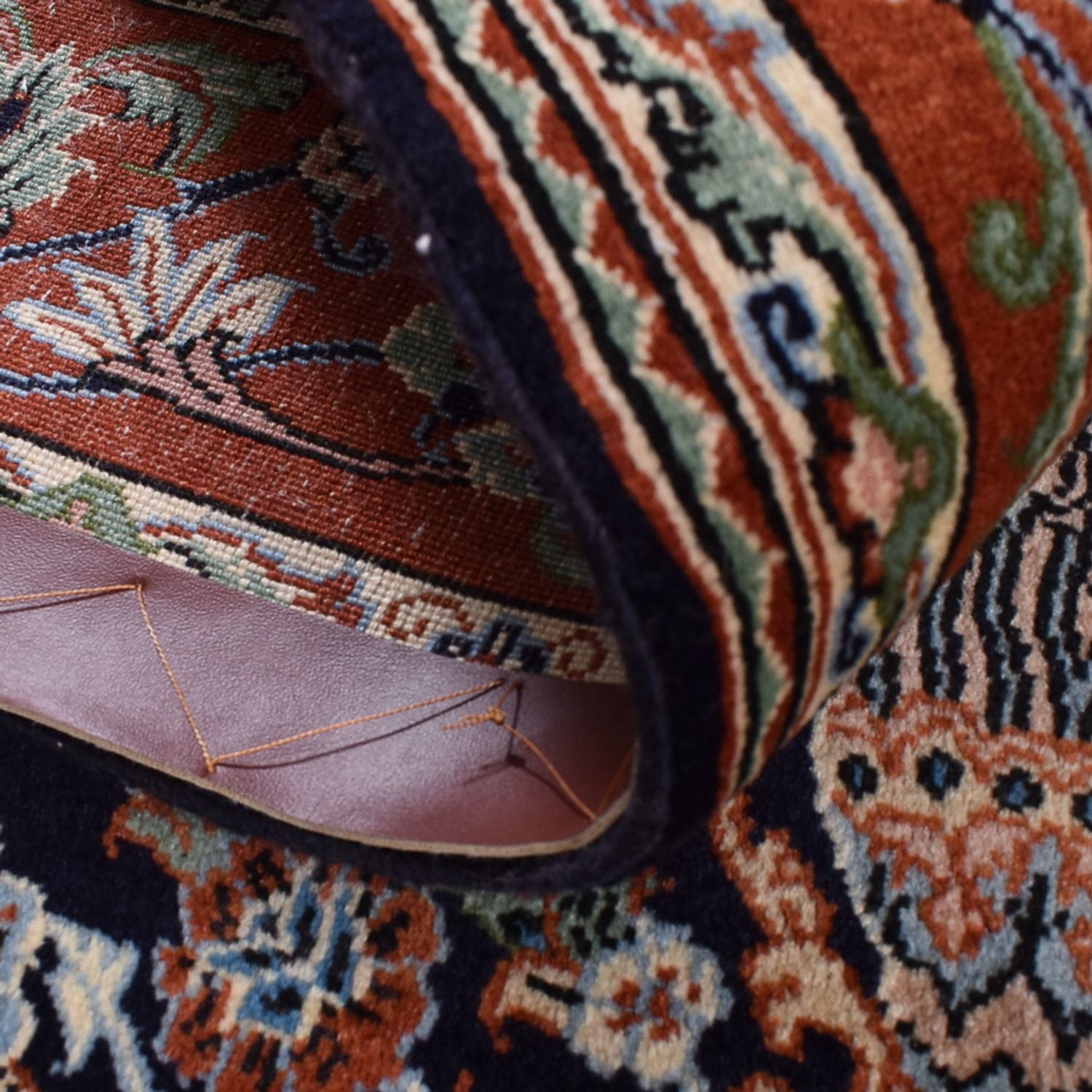 Perserteppich - Ghom - Royal - 208 x 137 cm - dunkelbeige