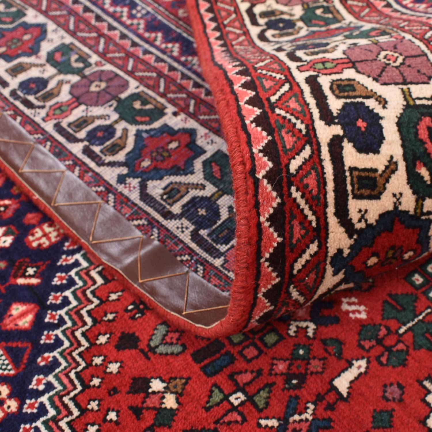 Perserteppich - Nomadic quadratisch  - 198 x 198 cm - rot