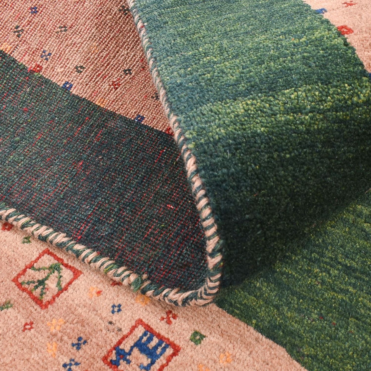 Gabbeh Teppich - Loribaft Perser - 150 x 108 cm - mehrfarbig