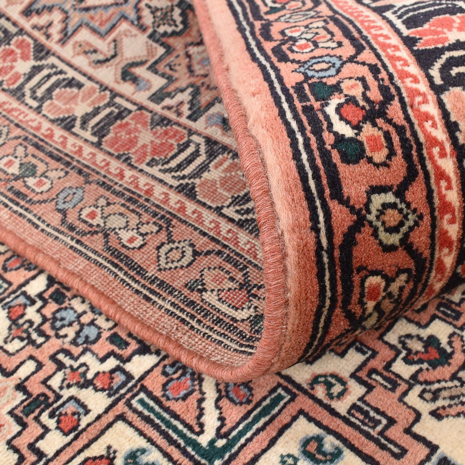 Gabbeh Teppich - Kaschkuli Perser quadratisch  - 195 x 195 cm - dunkelbeige